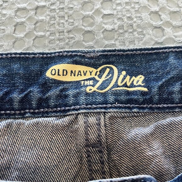 OLD NAVY THE DIVA Blue Denim Jean Shorts Size 6 - Picture 5 of 6